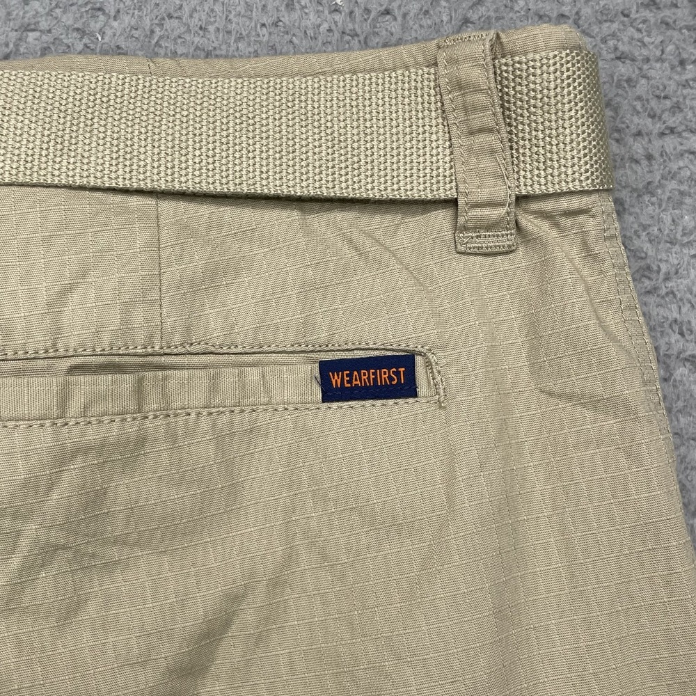 Wearfirst Cargo Shorts Mens 41* Khaki Ripstop Gorpcore Academia Outdoors Utility - Picture 8 of 10